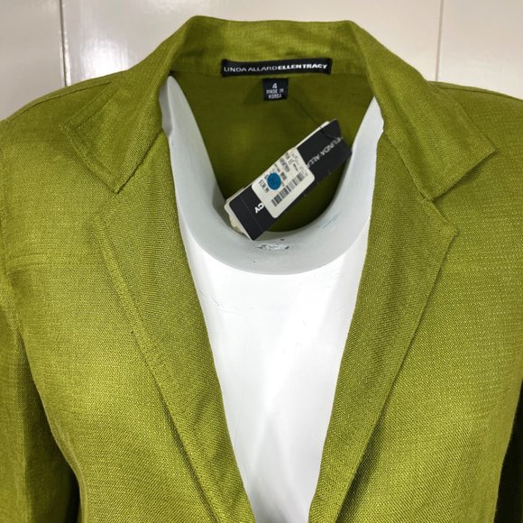 NWT Linda Allard Ellen Tracy Linen Jacket - Picture 7 of 11